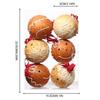 Christmas Ball Ornaments Set Foam Xmas Tree Hanging Decorative Pendants for Tabletop Tree Decorations