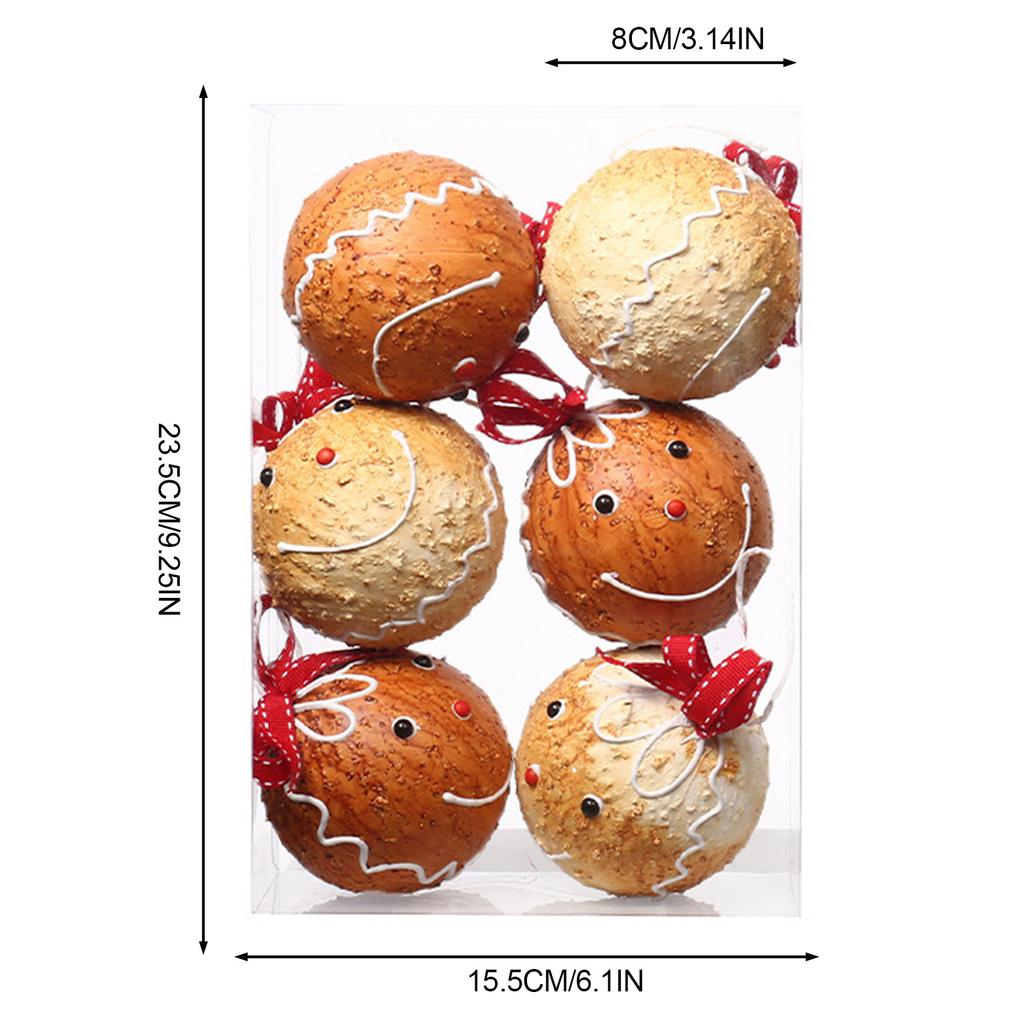 Christmas Ball Ornaments Set Foam Xmas Tree Hanging Decorative Pendants for Tabletop Tree Decorations
