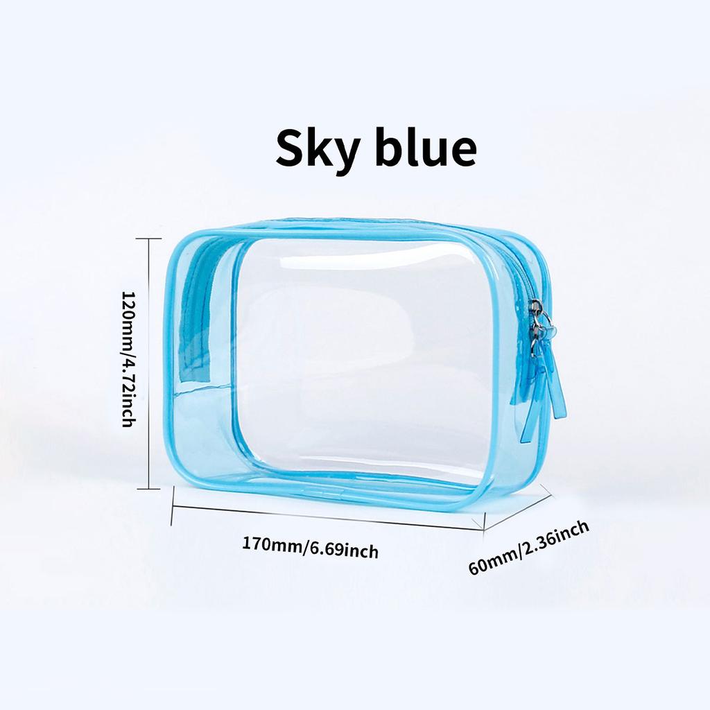 1pcs large capacity makeup bag, travel multifunctional makeup storage bag, transparent waterproof and dustproof toileting bag