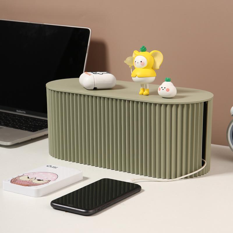 

Коробка-органайзер для кабелей большой вместимости - Управление шнурами питания и сетевыми фильтрами Light Coffee Small