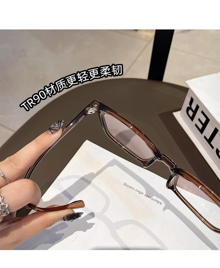 Unisex Übergroße Quadratische Brille mit Dickem Rahmen – 16cm, Geeignet für Gläser oder Myopie-Brillen