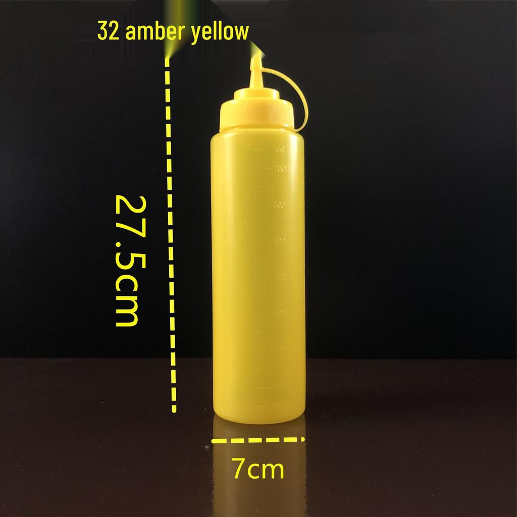 Food Grade PE Squeeze Bottle for Seasoning, Honey, or Ketchup - Pointed Mouth for Easy Use