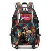 Stampa di JoJo's Bizarre Adventure Zaino Scolastico Studentesco Grande Capacità Casual Daypack per Adolescenti Bambini Scuola Viaggio
