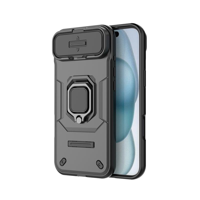 Shockproof Case For iPhone 17 Air Case For iPhone 17 Pro Max Ring Holder Magnetic Back Cover For iPhone 17 Air Push Window Case