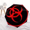1pc Biohazard Symbol Umbrella with Plastic Handle,Suitable for All Seasons Home Travel Outdoor UmbrellaM907