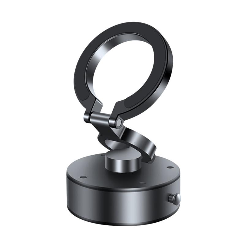 Electric Vacuum Magnetic Suction Phone Bracket with Strong Suction Cup for Navigation Driver Passenger Easy Installation