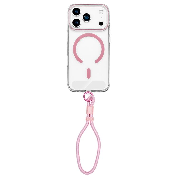 Question Mark Clear PC Magnetic Phone Case with Lanyard