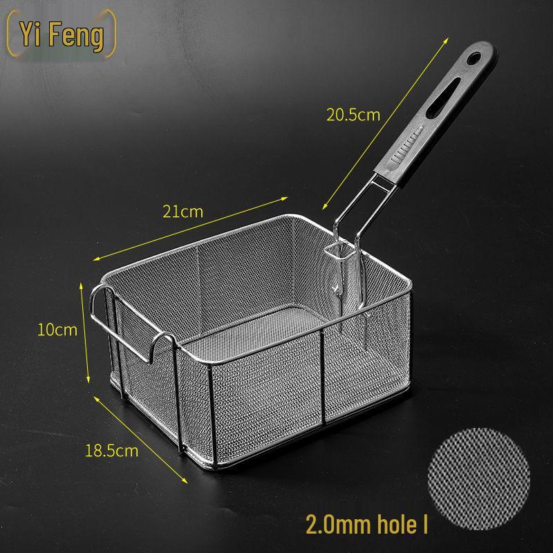 304 Stainless Steel Frying Basket for Electric Fryer - Oil Control, Thickened Design for Frying Skewers and French Fries