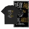 2025 100 Cotton Funny Cool Bee Print Pattern Mens Tshirt Tide Cool Plus Size Mens Novel Tshirt