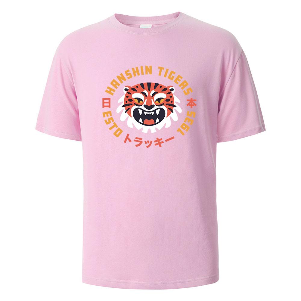 

Мужские футболки с графикой Япония Тигр Смешные с принтом Уличная одежда Топы для мужчин Чистый хлопок Удобный О-образный вырез Оверсайз Мужская одежда 4XL