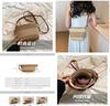 Trendy Summer 2024 Bucket Bag In Beige With Brown Accents Perfect For Everyday Use