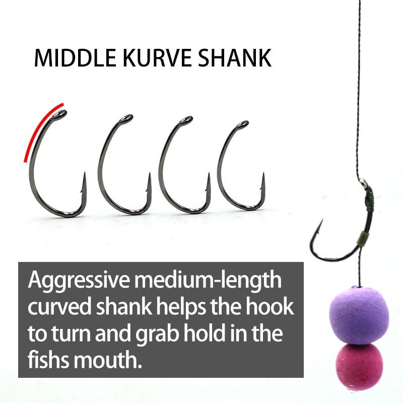 20PCS Class Carp Hook Curve Shank Medium Carp Fishing Hook Barbed High Carbon Steel Imported from Japan Carp Coarse Tackle
