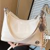 Fashion Trend Casual Grab Tote Bag 2025 Summer New Commuter Niche Ladies Shoulder Crossbody Bag Tide
