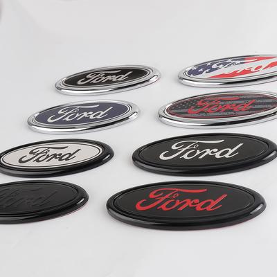 Car Front Grille Emblem Rear Trunk Lid Logo Stickers Decoration For Fiesta Focus 2 Mondeo Mustang Ranger Kuga S-MAX Transit