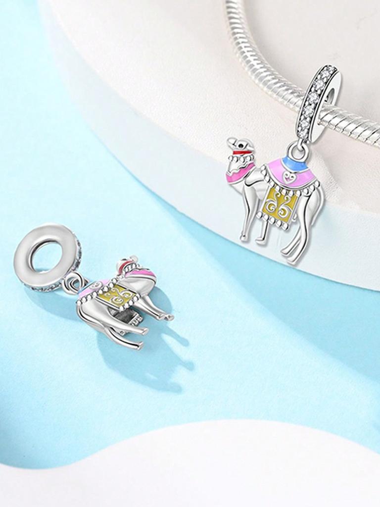 Charms Plata Colored Elephant Beads Charm Copper Plated Fit Charms Copperoriginal Bracelet For Jewelry Making Diy Charm