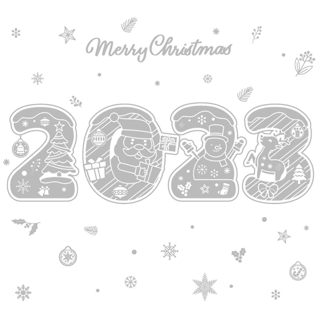 Christmas Stickers Shopping Mall Window Stickers Children's Room Wall Stickers Set New Year Decoration