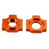 Motorcycle Aluminum Axle Blocks Chain Adjusters for KTM 690 SMC R 690 SMCR 2019-2025 690 Enduro R 2009-2025 690 Duke 2008-2019