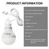 5W USB Light Bulb LED Light Bulb Hanging Camping Lantern Cord Tent Light for Tent Emergency Fishing Hiking Garden Barbecue