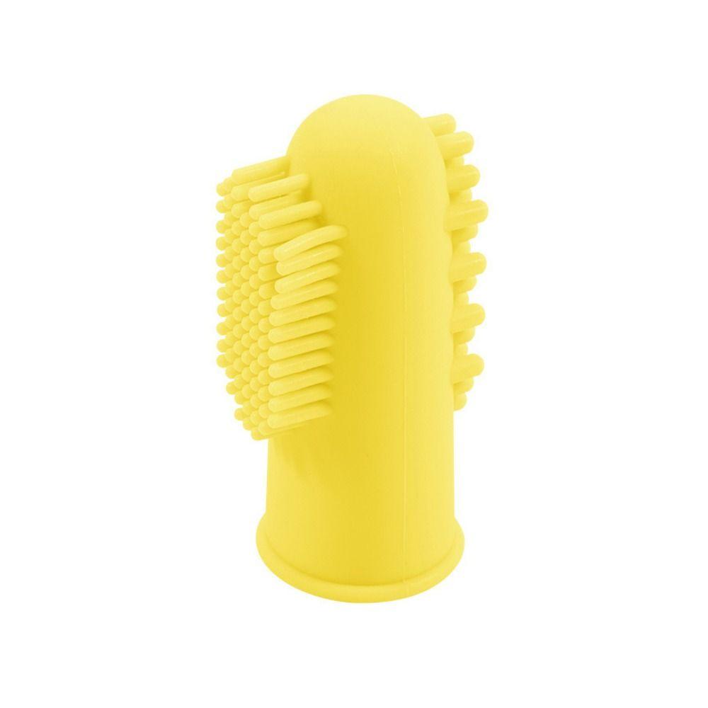 Bite Resistant Pet Finger Toothbrush Silicone Cats Mouth Cleaner  Remove Bad Breath