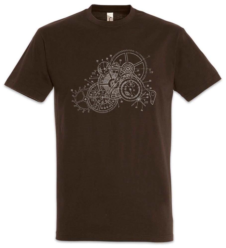Wooden Clockwork T-Shirt Technology Science Engineer Mechanic Gear Clock Watch