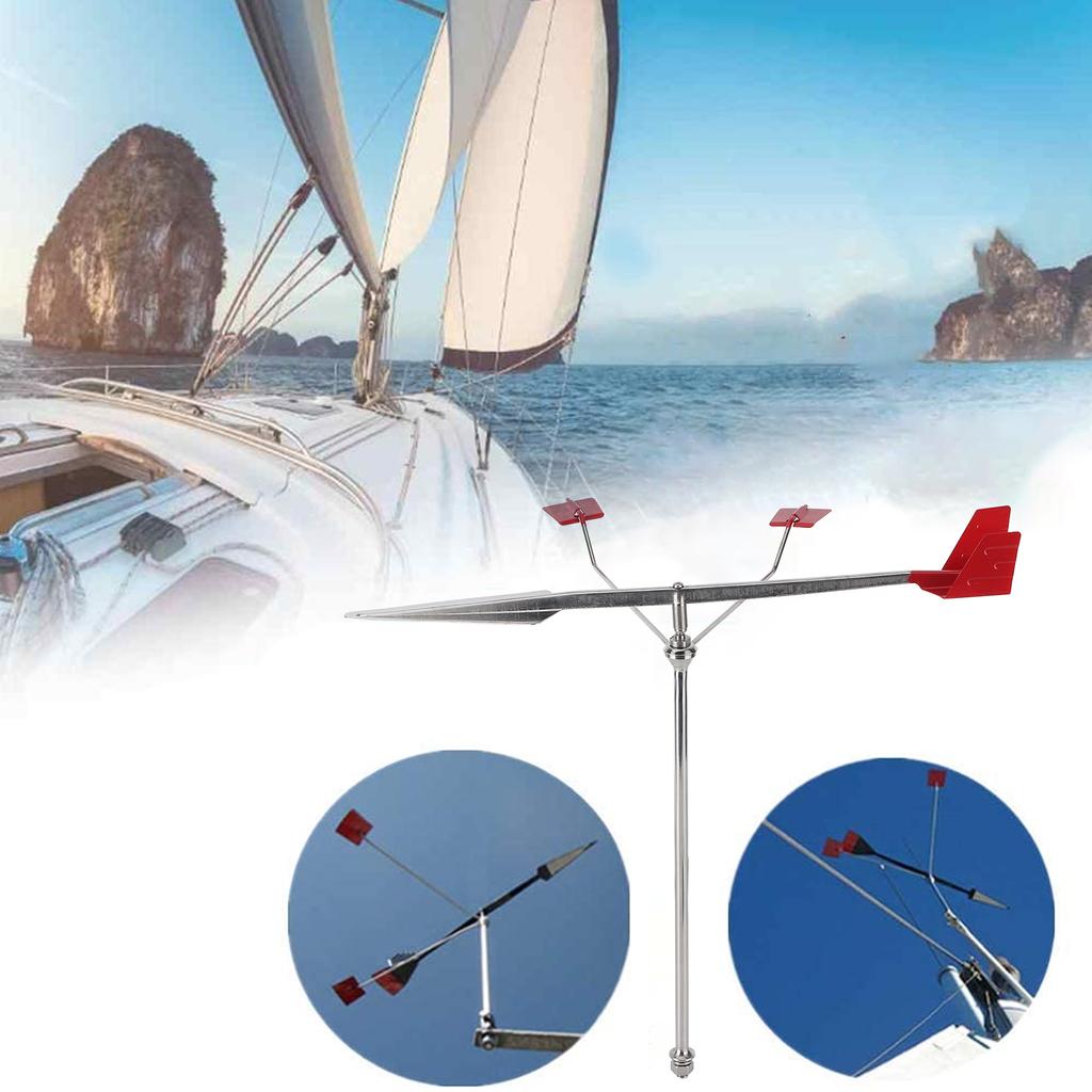 Marine Weather Vane Wind Direction Indicator 304 Stainless Steel for Yacht Boat Sailing
