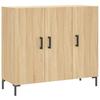 VidaXL Buffet chêne sonoma 90x34x80 cm bois d'ingénierie 828111