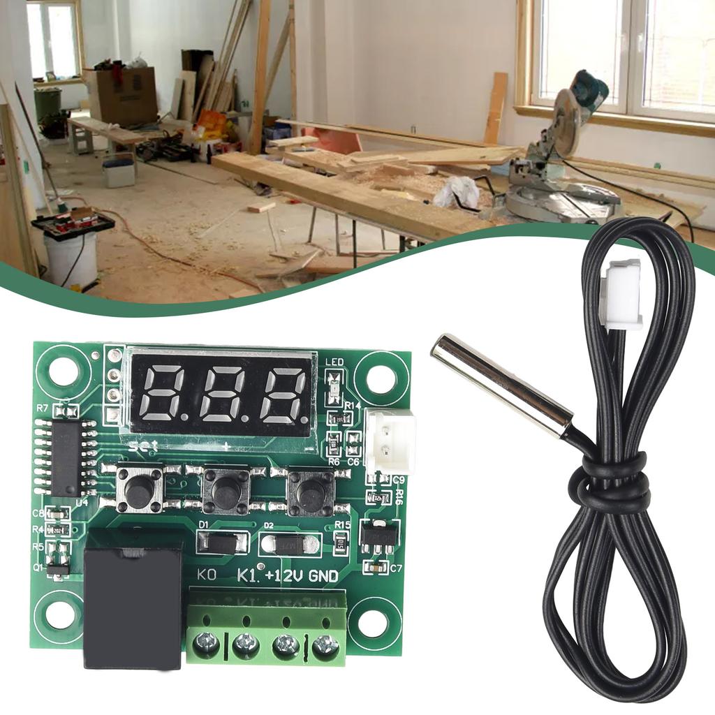 Digital Thermostat Temperature ≤ 35mA 0-110° 20A Relay 48.5 X 40mm Attract Current ≤ 65mA DC 12V (10K 0.5%)