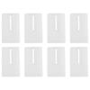 49*29*6.5mm 8pcs Toilet Shims High-quality Soft Plastic White