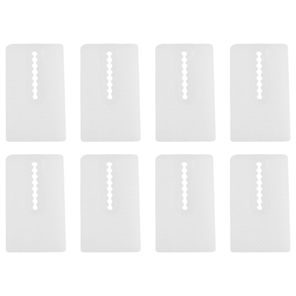49*29*6.5mm 8pcs Toilet Shims High-quality Soft Plastic White