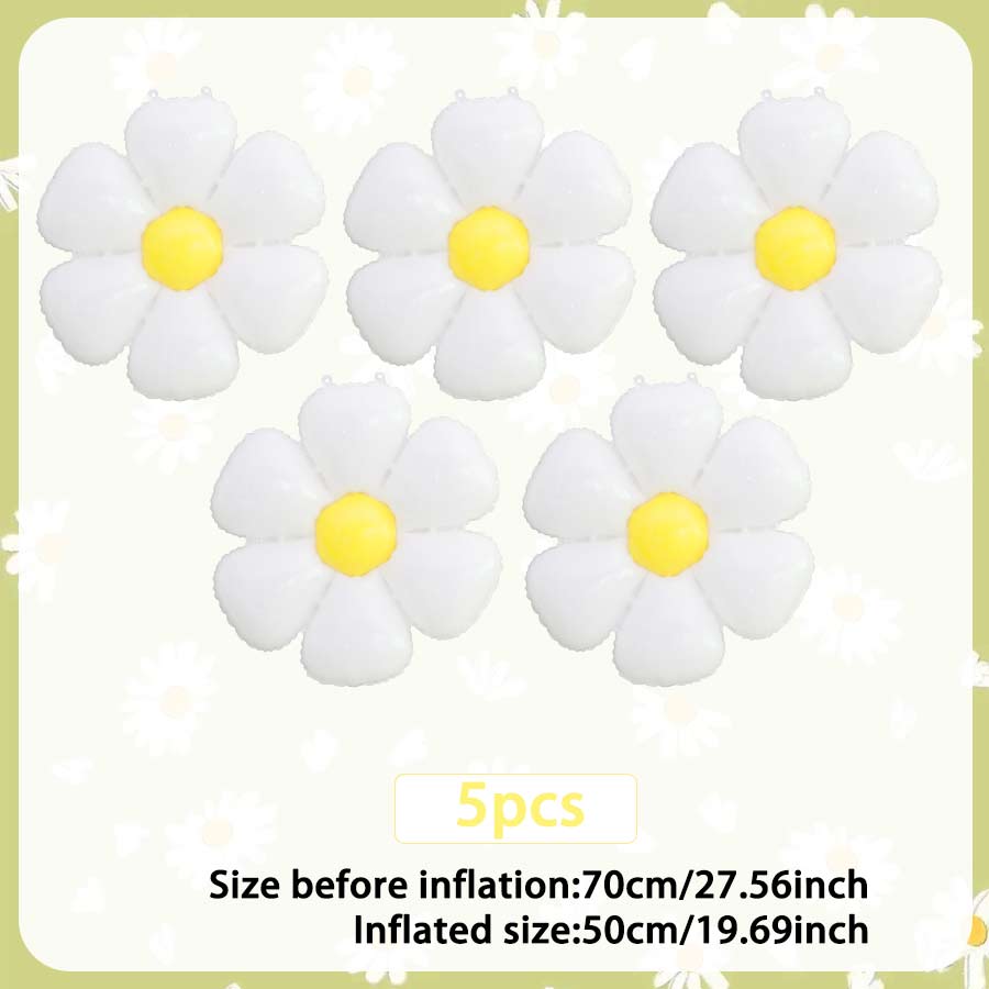 Candy Daisy Flower Balloon Sunflower Theme Aluminum Foil Balloon Birthday Party Shower Wedding Decoration Flower Balloon
