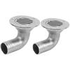 Bootsbodenablauf 316 Edelstahl Marine 90 Grad Bootsboden Deck Wasserablauf Marine 90 Grad Bootsbodenablauf