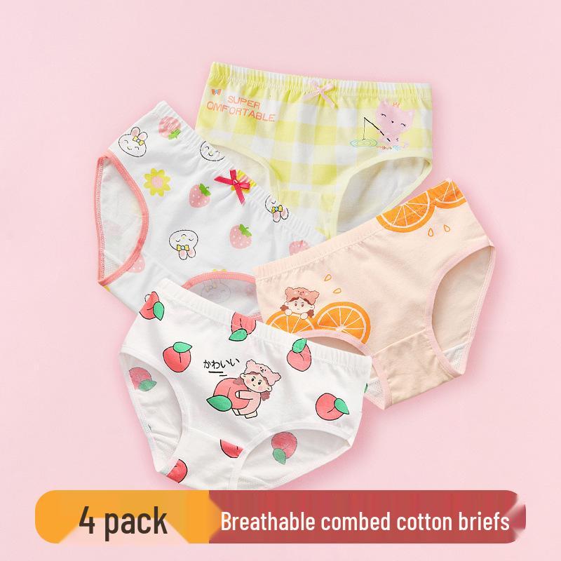 Girls' A-Class Cotton Summer Panties - Toddler to Big Kid Boxer Briefs