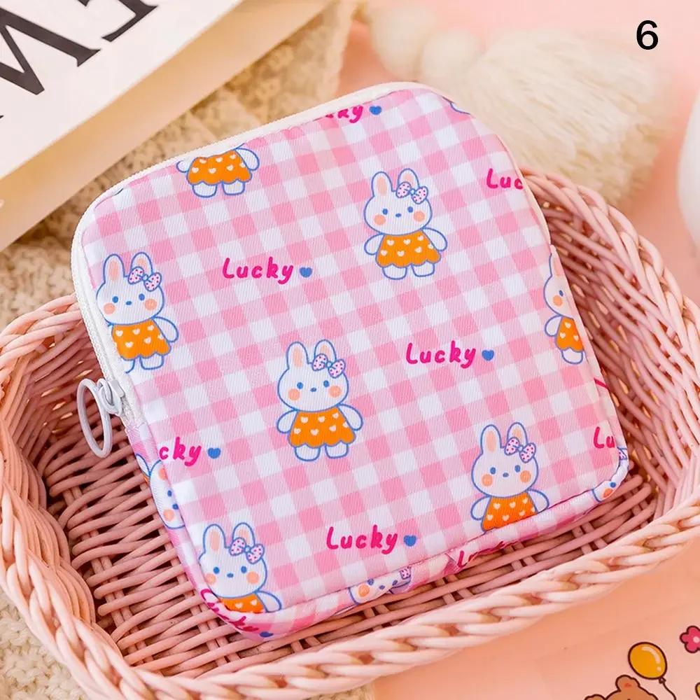 Waterproof Tampon Storage Bag Sanitary Pads Coin Purse Bag Travel Portable Makeup Lipstick Pouch Cute Data Cables Organizer
