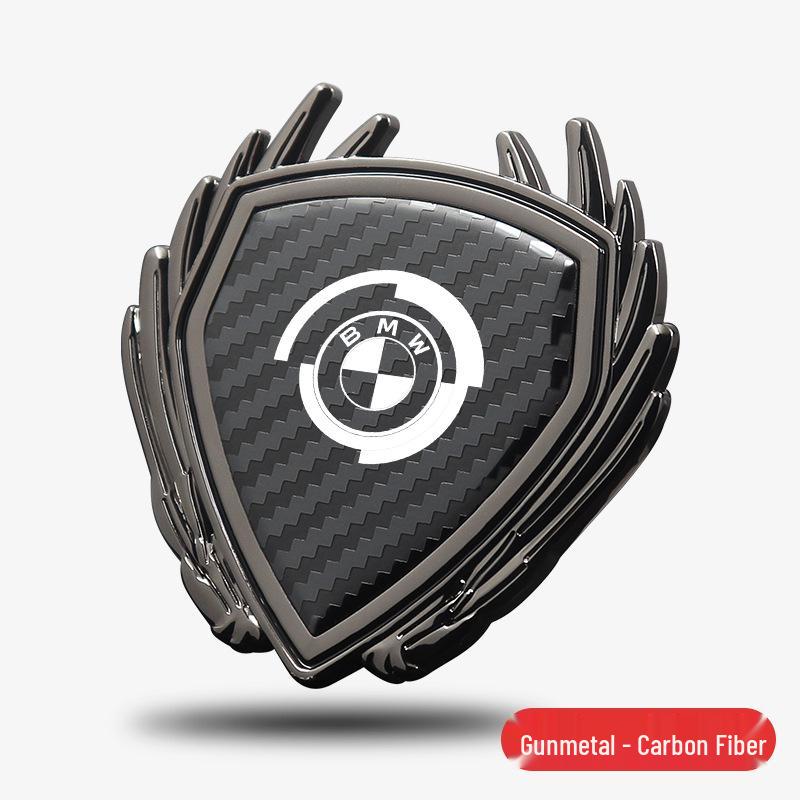 Emblematy BMW Serii 2: Metalowe Emblematy Skrzydła, Naklejki Dekoracyjne na Boczne Szyby do Modeli 225L, 225i, 220i.