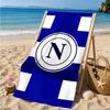 Asciugamano da Spiaggia con Emblema del Napoli Calcio, Asciugatura Rapida, Facile da Curare, Adatto Sia per il Fitness che per le Vacanze al Mare, Essenziale per lo Sport