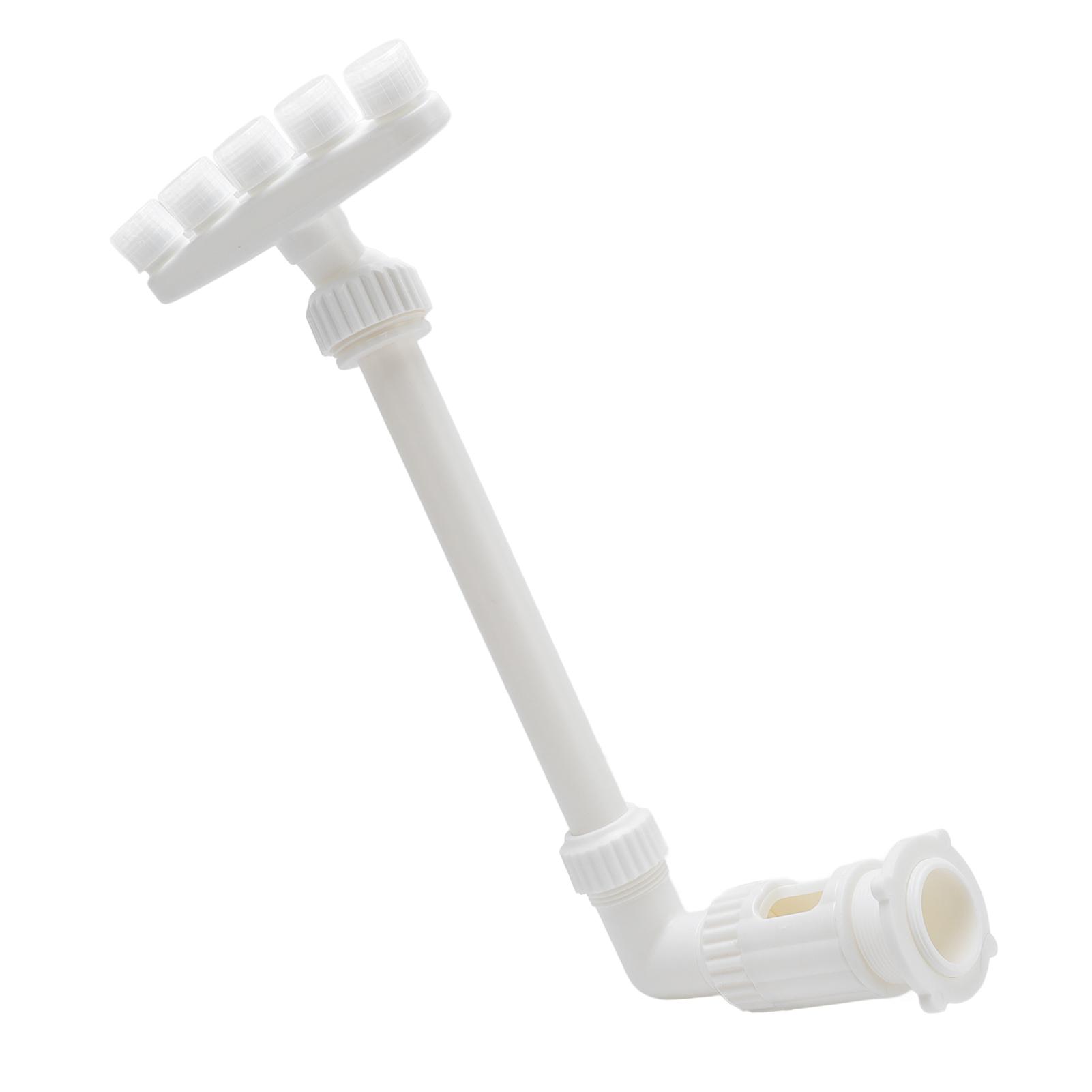 

Pool Fountain, 5 Nozzles Waterfall Sprinklers for Swimming Pool, Garden, PVC Fish Pond Fountain for Single Hd and Ground Pools, sy In