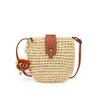 Ielgy Woven Straw Bag Niche Design Fashion Seaside Beach Mobile Phone Bag Shoulder Crossbody Female Bag
