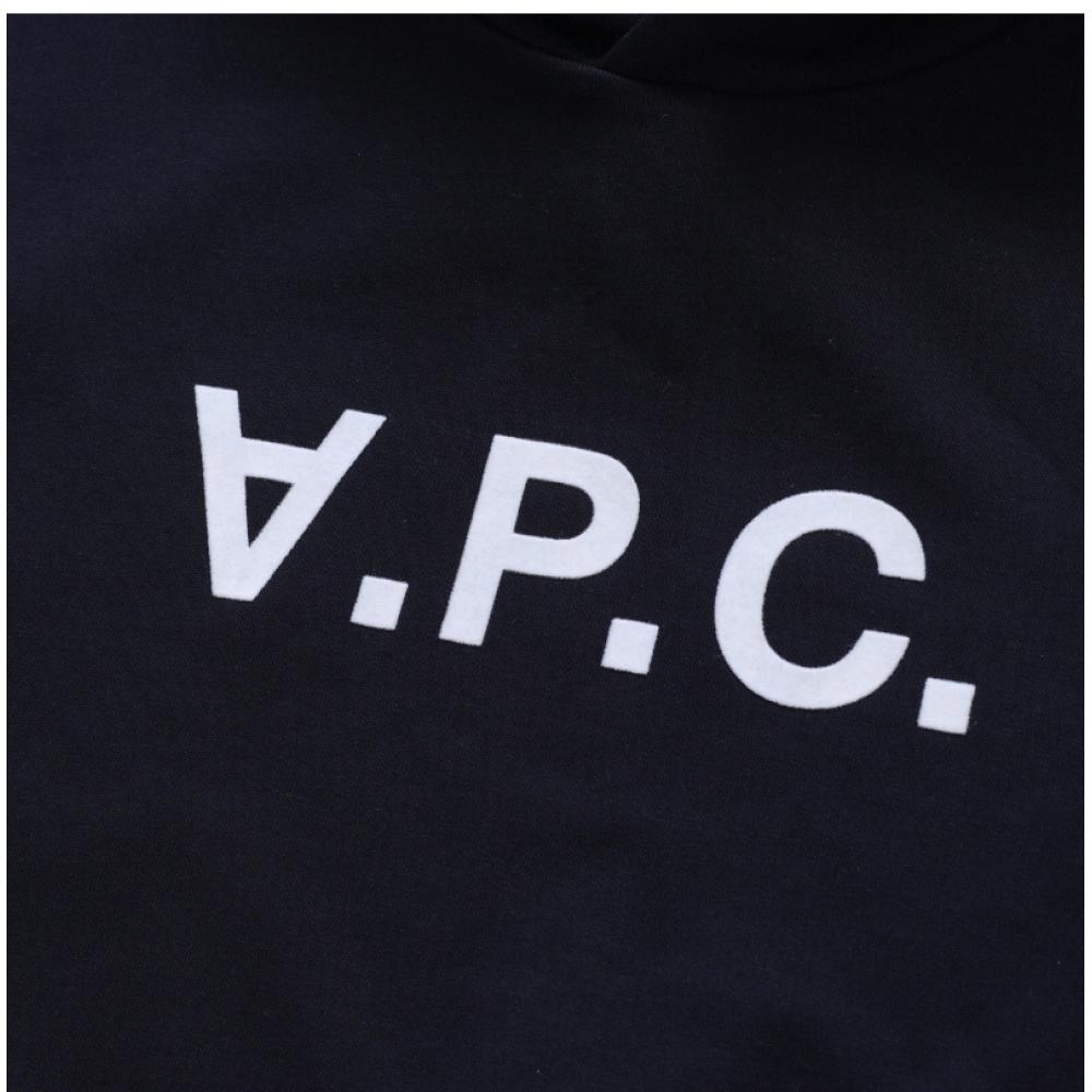 Apesse Cohbn M27908 Tiq Dunkelmarine Ecru Vpc Samt-Logo Standard Grand Common Kapuzenpullover