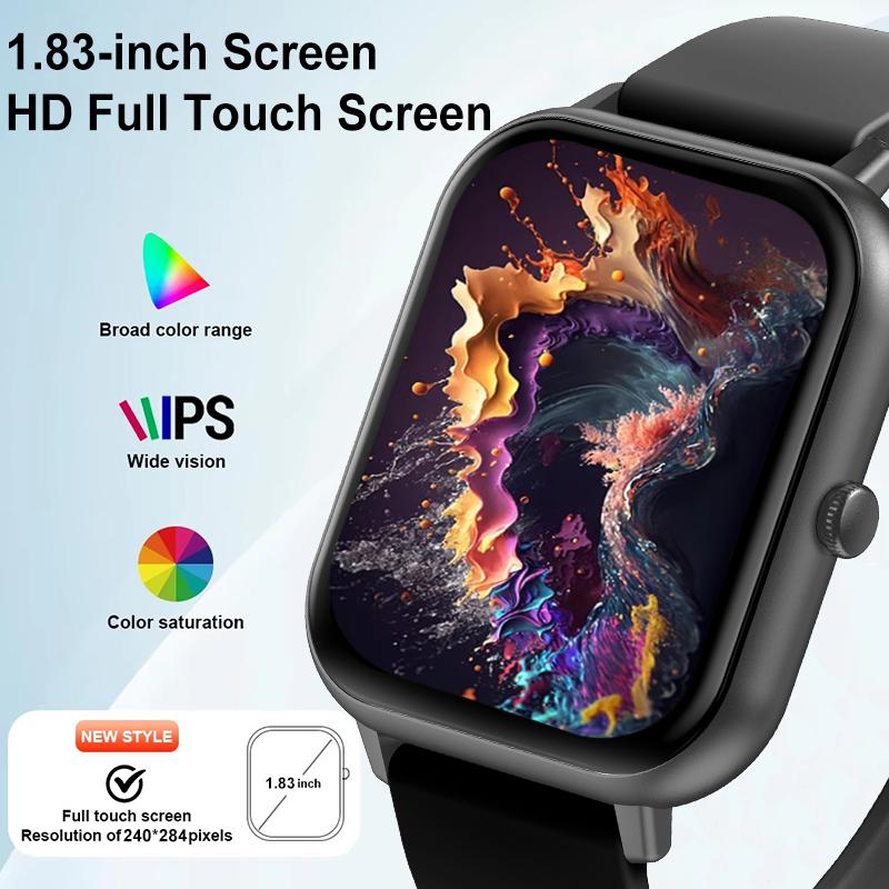 New Sports Smart Watch Men HD Bluetooth Call Fitness Tracker Heart Rate IP68 Waterproof Smart Watch Men Women IOS Android
