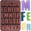 Chocolate Letter Silicone Handicraft Molds, Reusable Crayon Wax Molds, Cake Decoration Silicone Letter Molds, Candies, Chocolate
