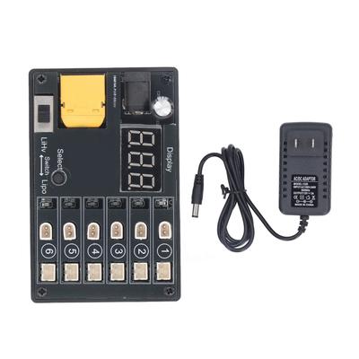 1S Lipo LiHv Charger 6 Port 6 Channel Battery Power Tool Accessories with Low Voltage Input Guard