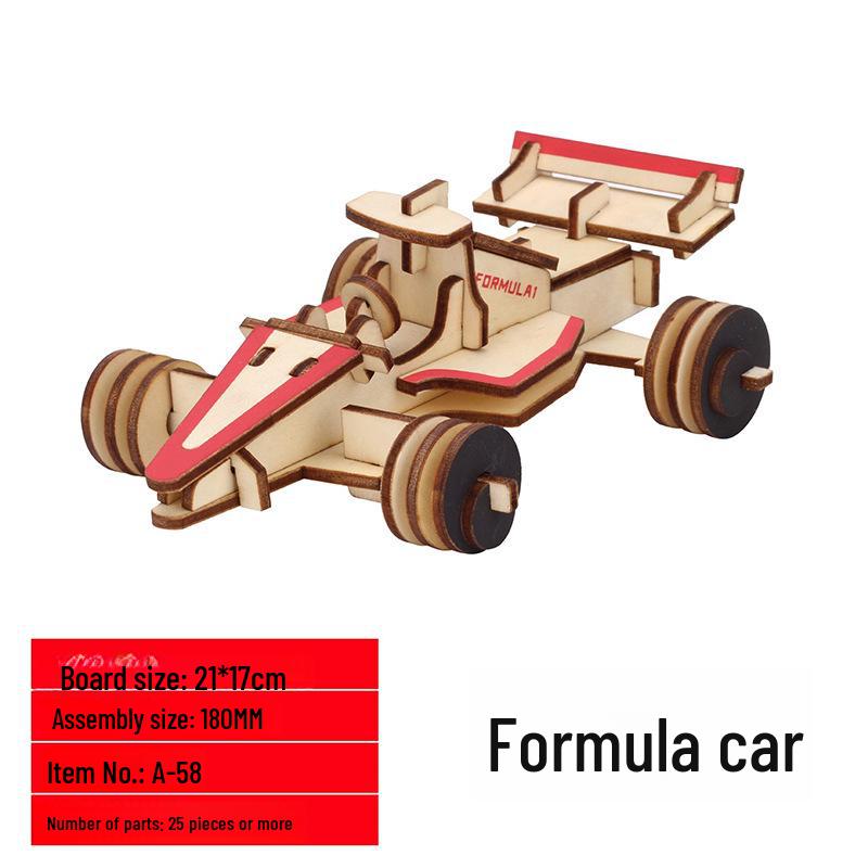 2021 New Wooden 3D Jigsaw Puzzle: DIY Creative Model for Children's Education