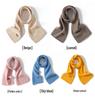 Unisex 35% Cashmere Knit Scarf - Solid Color Neck Warmer