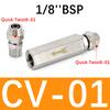 Valvola di non ritorno pneumatica 6mm 8mm 10mm 1/4 OD Tubo Valvola unidirezionale Aria Gas Via singola Valvola in ottone Adattatore raccordo tubo compressore d'aria