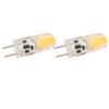 2PCS Silicone LED Light Bulb GY6.35 COB 1505 3W 12V 300LM for Cabinets Closets Outdoor Home Office