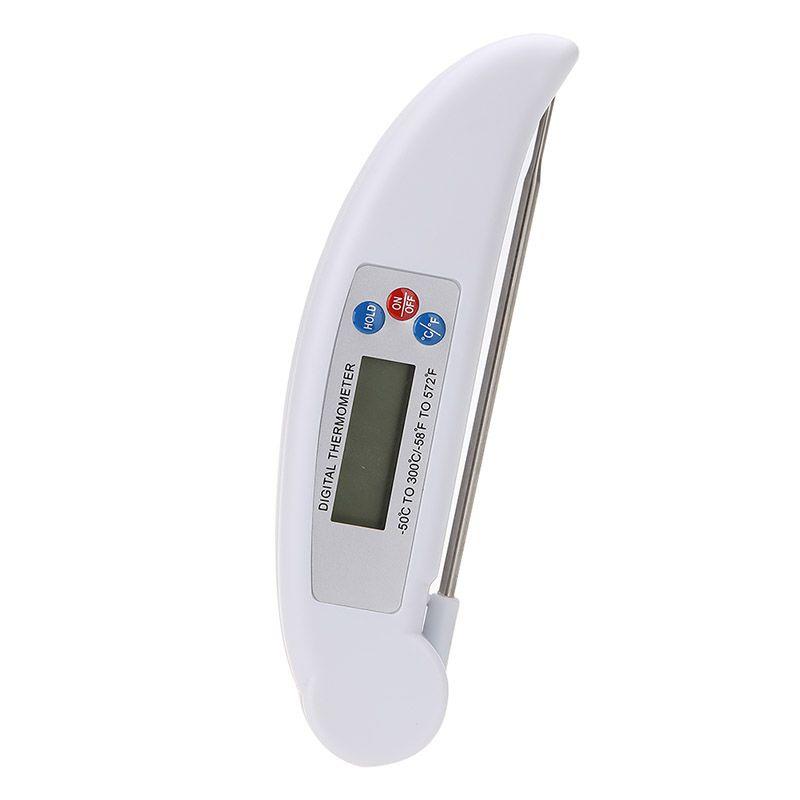 Premium Digital Instant Read Thermometer With Folding Probe For Bbq And Kitchen Cooking