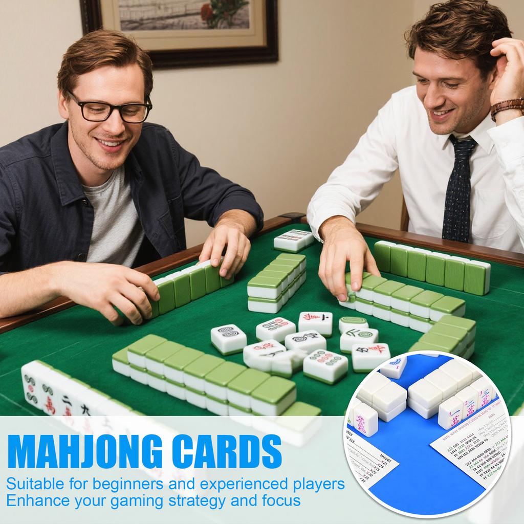 Mahjong Cards 2025 - Large Size - 4Pcs