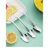 304 Stainless Steel Iron Shovel Spoon Coffee Ice Cream Spoon Engineering Shovel Retro Cute Square He