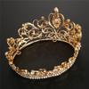 Baroque Round Crown Bridal Crown Tiara Princess Birthday Crown Hair Accessories Wedding Dress Stage Full Crown Crown