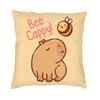Custom Cute Capybara Cushion Cover Sofa Home Decor Square Throw Pillow Case 40X40Cm